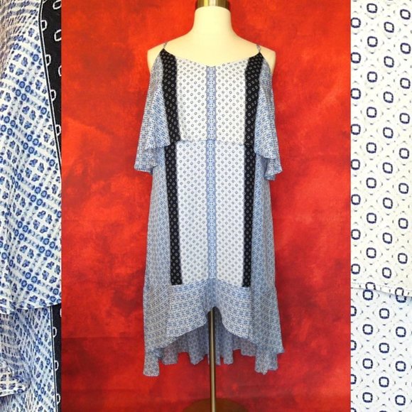 NWT Kaari Blue Hi Low La Dolce Vita Dress Size 2X - Picture 1 of 8